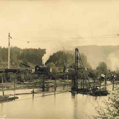 Photograph of Rural Log Operation, Date Unknown