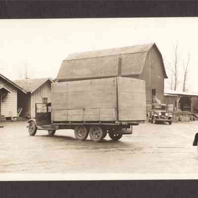 Photograph of Covered Truck at Ferry St Bridge, Undated