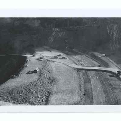 Photograph of the construction of a reservoir, Oregon, undated