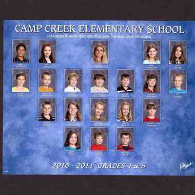 Photograph of Student Body Grades 4-5, Camp Creek Elementary School, circa 2010-2011
