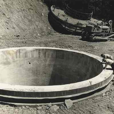 Photograph of Cougar Dam, 1956