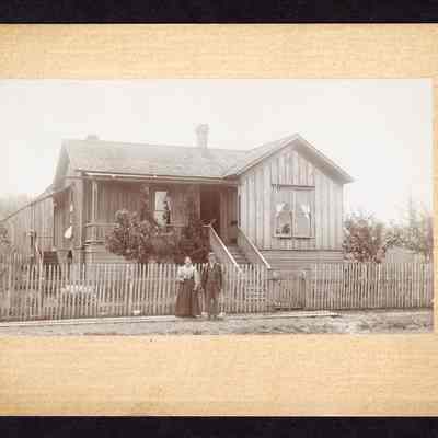 Photograph of Grandpa and Grandma Signor, A Street, Springfield, Oregon, undated