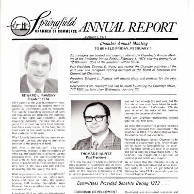 Annual Report, Springfield Chamber of Commerce, 1974
