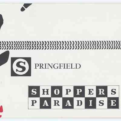 Brochure of the 'Shoppers Paradise' event, by the Springfield Chamber of Commerce, 1957