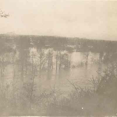 Photograph of the 1942 flood, Springfield, Oregon
