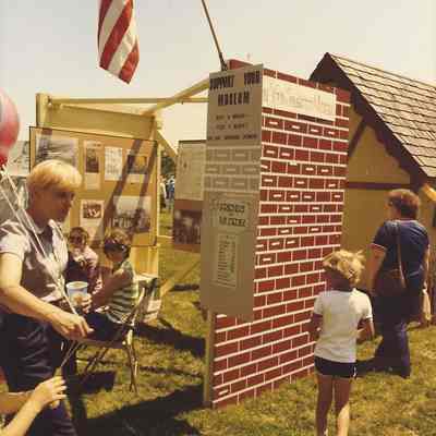 Photograph of the Broiler Festival Museum Booth, Springfield, OR, circa 1980