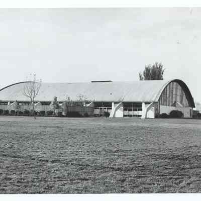 Photograph of the Willamalane Pool Building built in 1963, Springfield