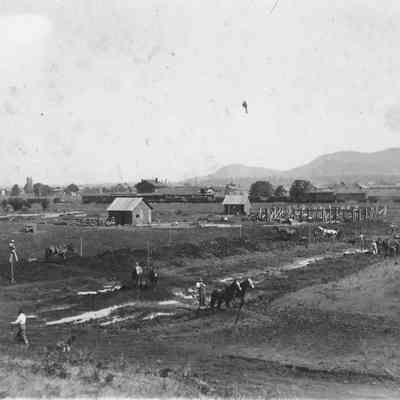 Photograph of Booth-Kelly Site Being Prepared