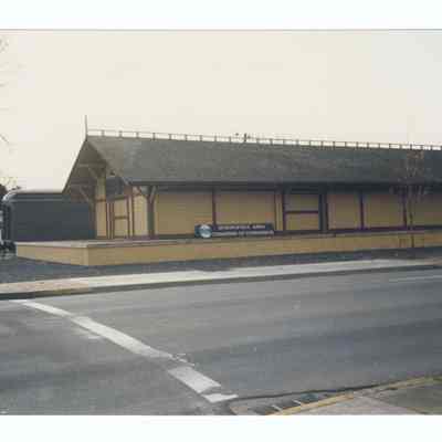 Photograph of the Springfield Chamber of Commerce building, former Train Depot, circa 1992