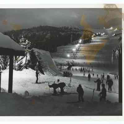 Photograph of Willamette Pass Ski area (?), Oregon, undated