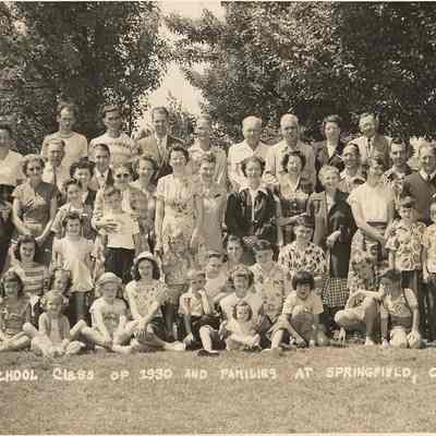 Photograph of Springfield High School Reunion, Class of 1930, Held 1951