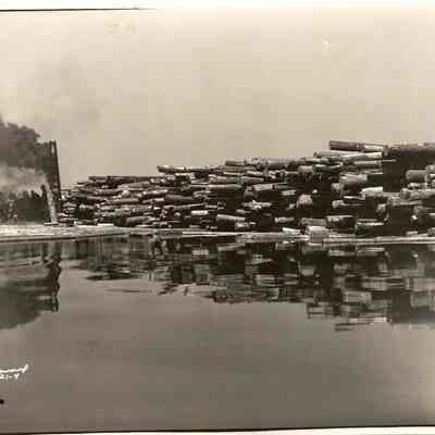 Photograph of a Log Pond, undated