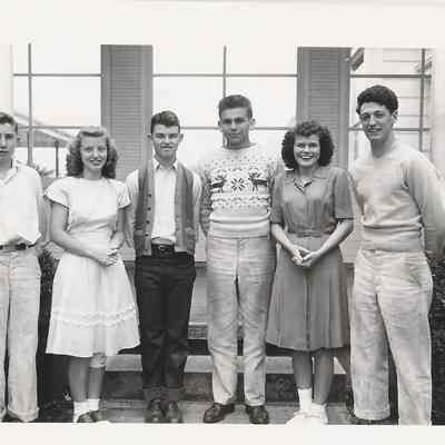 Photograph of students at Springfield High School, circa 1946-1947