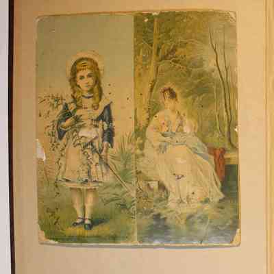 Loose materials inside first page of scrapbook, item #1