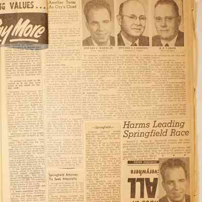 Page 3 unfolded newspaper clippings
