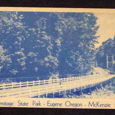 Postcard, Armitage State Park, Eugene, Oregon, Undated