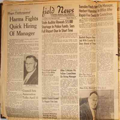 Page 16, unfolded newspaper clippings, part 1