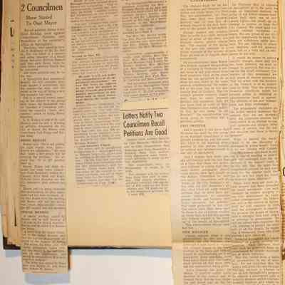 Page 18, unfolded newspaper clippings