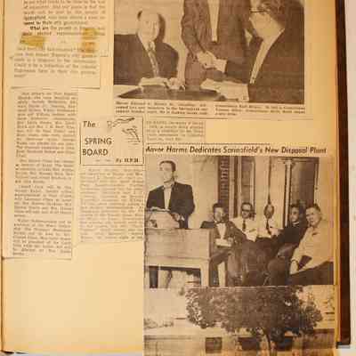 Page 23, unfolded newspaper clippings