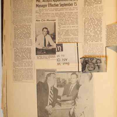 Page 24, unfolded newspaper clippings