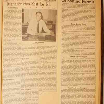 Page 25, unfolded newspaper clippings