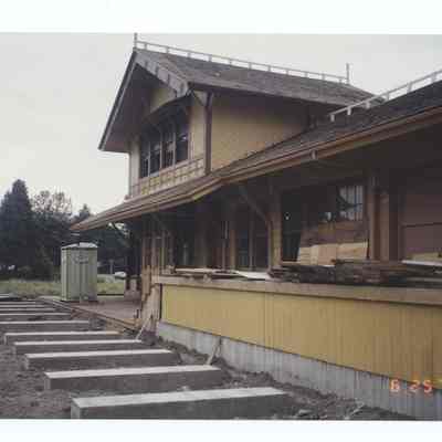 Photograph of the Springfield Depot Restoration, 1991