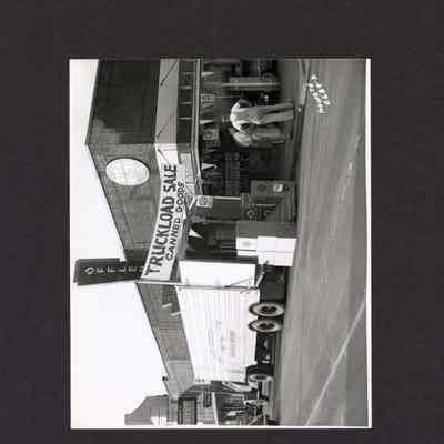 Photograph, Red and White Food Store.