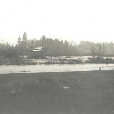 Photograph of flooded area, Springfield, Oregon, 1961