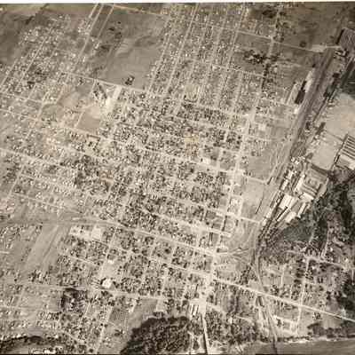 Ariel Photograph of Springfield, Oregon, 1946