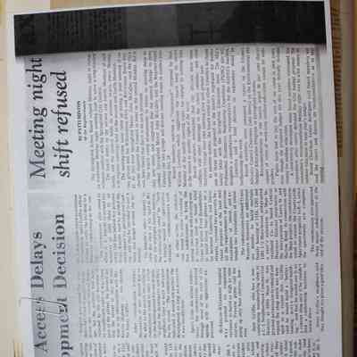 Page 28 photocopy of article which was cut out of scrapbook