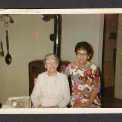 Photograph of two women, circa 1960