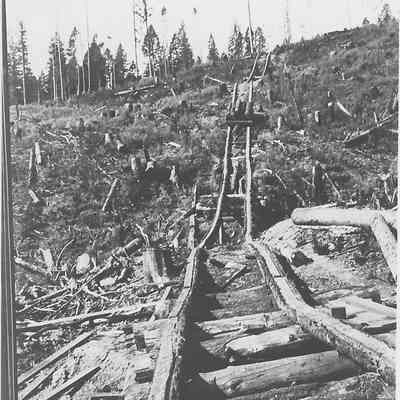 Photograph of "Galloping Goose" Log Mover, 1935