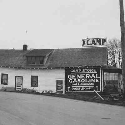 Photograph of Camp Store after Flood Damage, date unknown