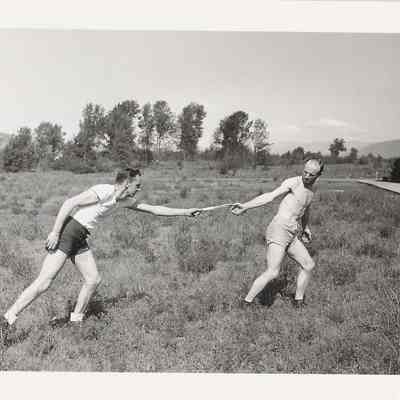 Track & Basketball Coaches, Springfield High School, 1940s.