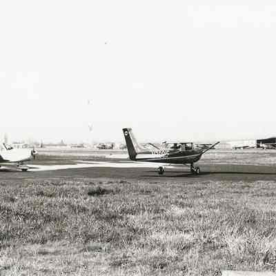 Photograph of Planes on Field at Springfield Airport, Date Unknown