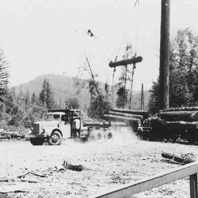 Loading Logs on Train, Weyerhauser
