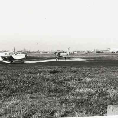 Photograph of Airplanes at Springfield Airport, Springfield, OR, Date Unknown
