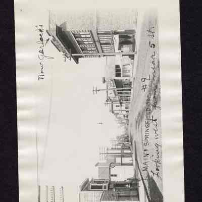 Photograph of Main Street, Springfield, circa 1908-1909.
