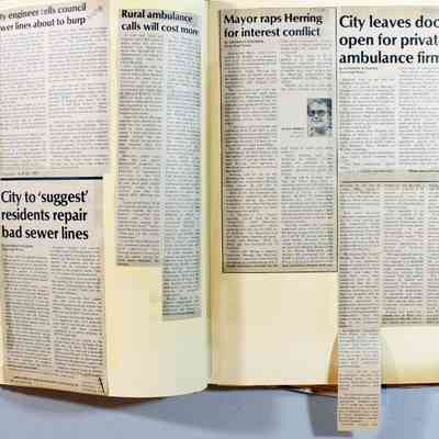 Pages 40-41 (Clippings unfolded)
