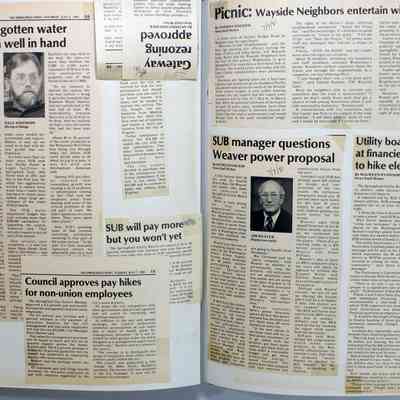 Pages 72-73 (Clippings unfolded)