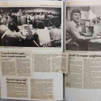 Pages 84-85 (Clipping unfolded)