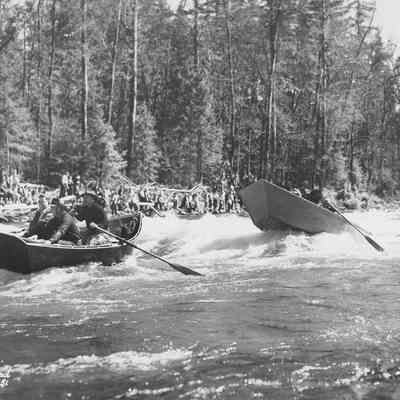 Photograph of White Water Boat Parade, Date Unknown