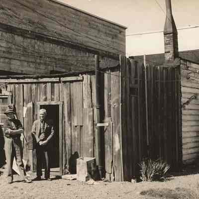 Photograph of Shockley Real Estate Office and Workers, Main Street, Springfield, Oregon, Undated