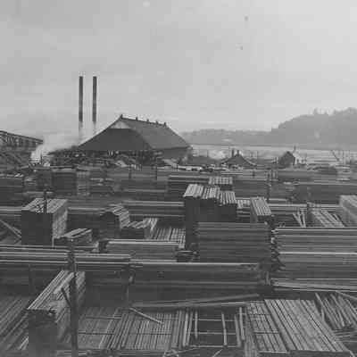 Photograph of Booth-Kelly Mill, Springfield, Oregon, circa 1907-8
