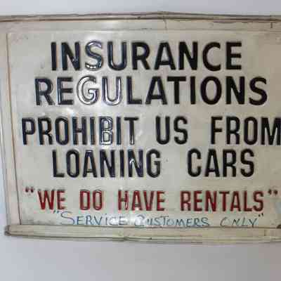 Business Sign, "Insurance Regulations", Springfield Buick