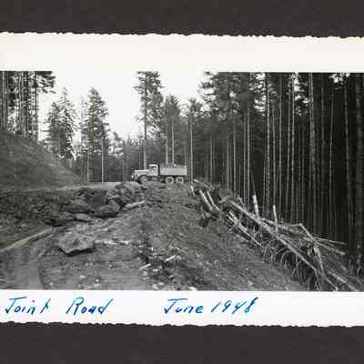 Photograph of truck on Joint Road