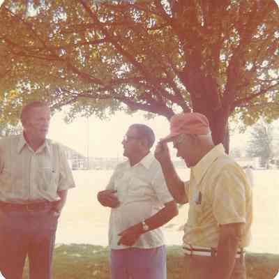 Photograph of Springfield High School Reunion for Class of 1930, Willamalane Park, Springfield, Oregon, 1970