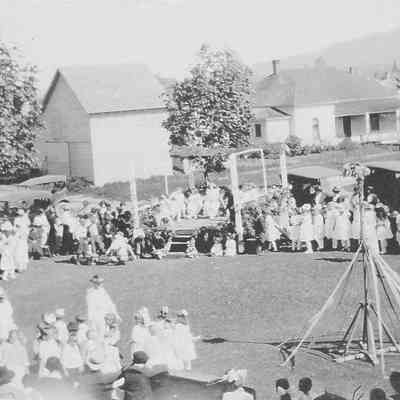 Photograph of May Day at Lincoln School #3. 1921.