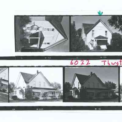 2013-003-027_img-002: Contact sheet (negatives envelope 2).: Seever-Baugh House 6022 Thurston Road, Cat Show signage