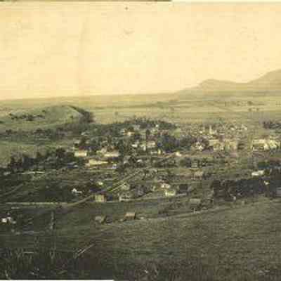 Photograph of Springfield looking northwest, Springfield, Oregon, circa 1902-1908
